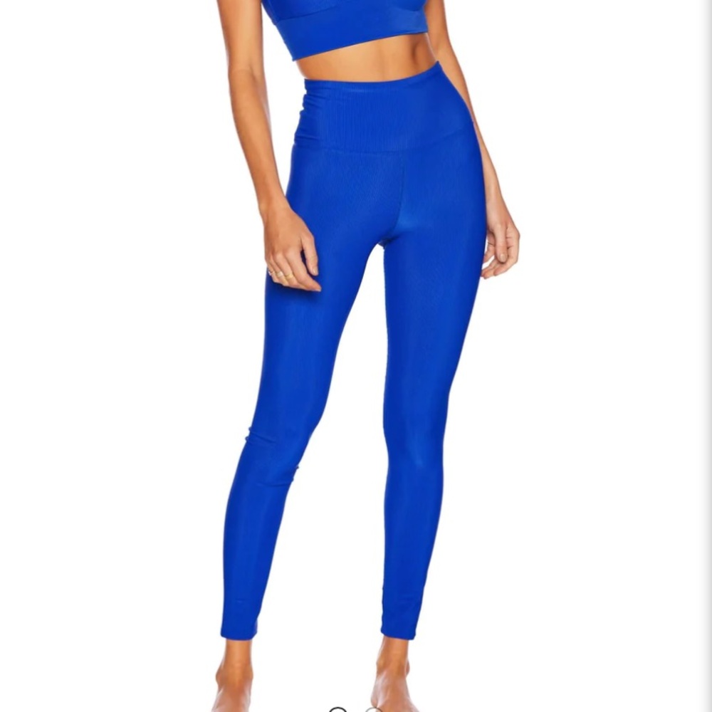 NWT Beach riot Leah legging in blue